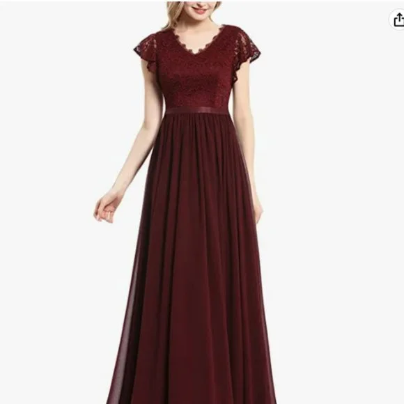 Dressystar | Dresses | Dressystar Womens V Neck Formal Dress Maxi Lace Chiffon Long Bridesmaid Wedding | Poshmark Dressystar | Dresses | Dressystar Womens V Neck Formal Dress Maxi Lace Chiffon Long Bridesmaid Wedding | Poshmark
